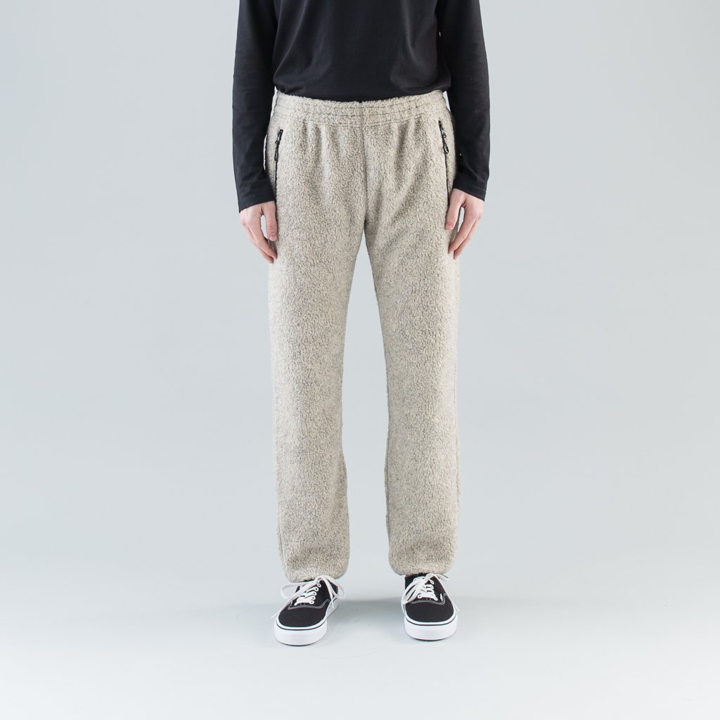 FLEECE TRACK PANTS - HEATHER GREY
