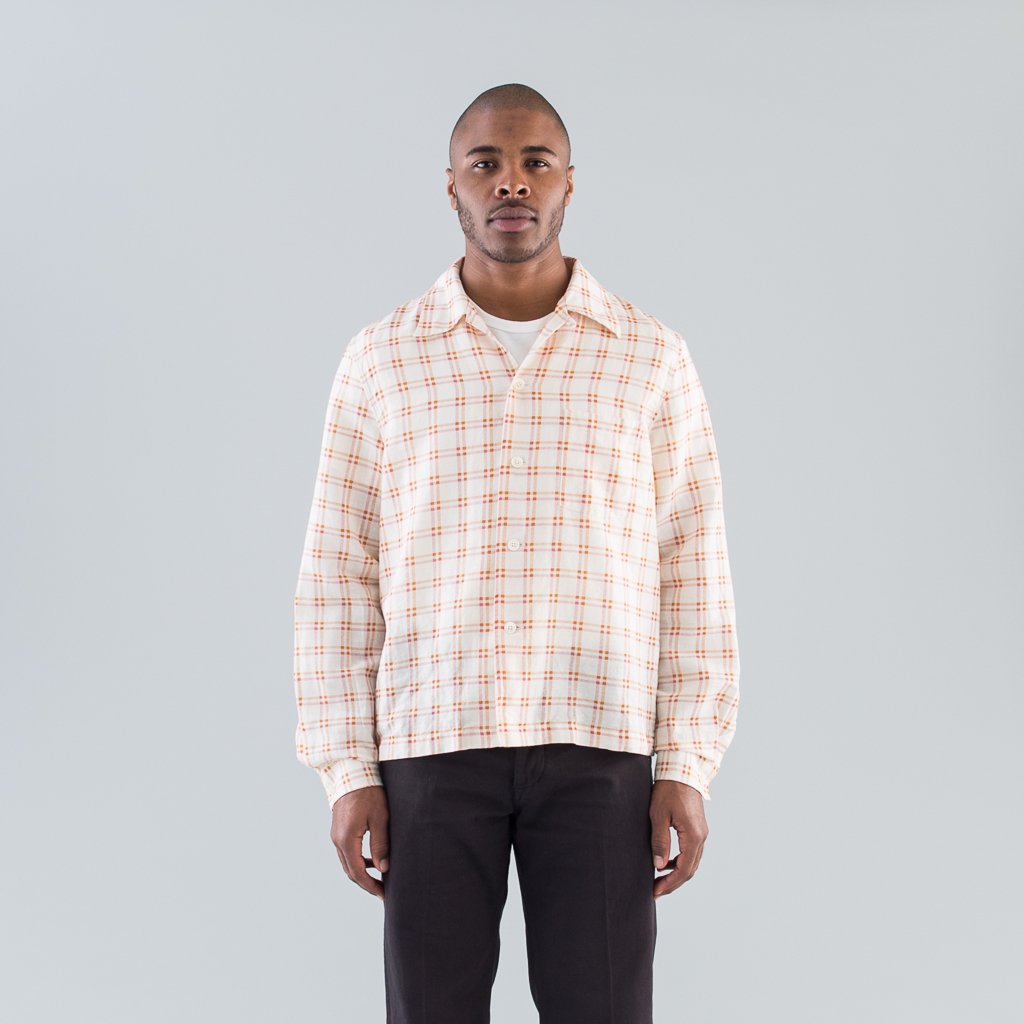 P.X. EVENING SHIRT - RED CHECK PRINT