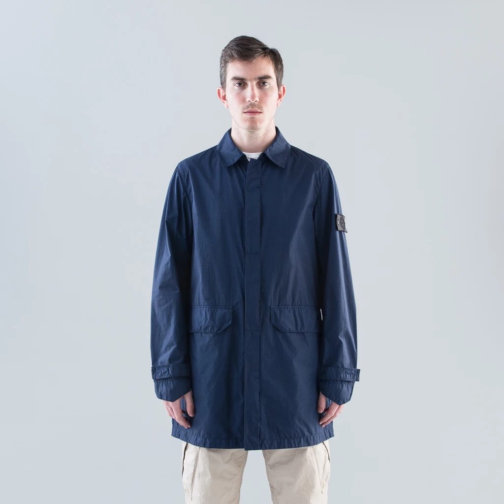 CAR COAT (NASLAN LIGHT WATRO) - MARINE BLUE