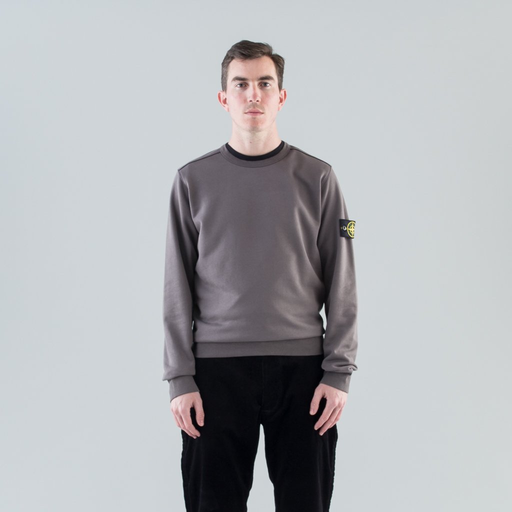 GARMENT DYED CREW SWEAT - PETROL