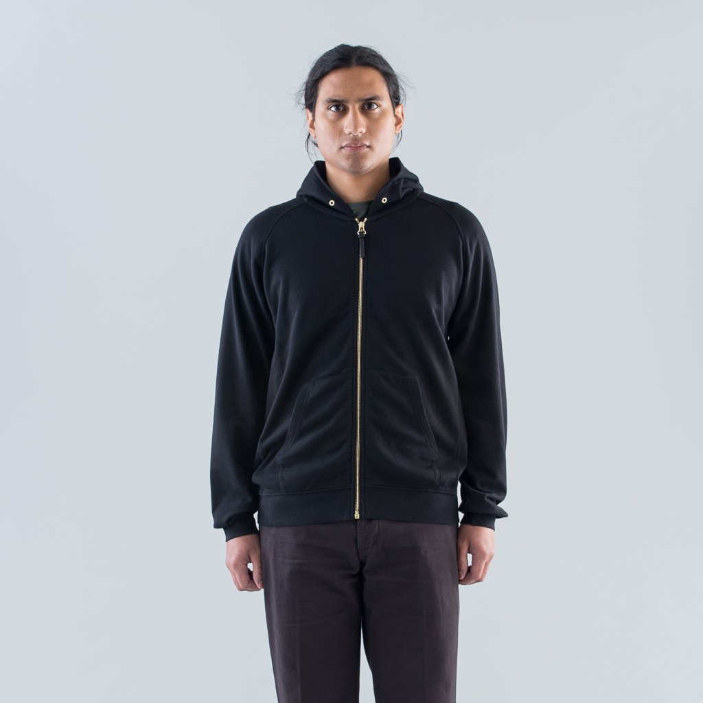 JV HOODIE F.Z. (LUXSIC) - BLACK