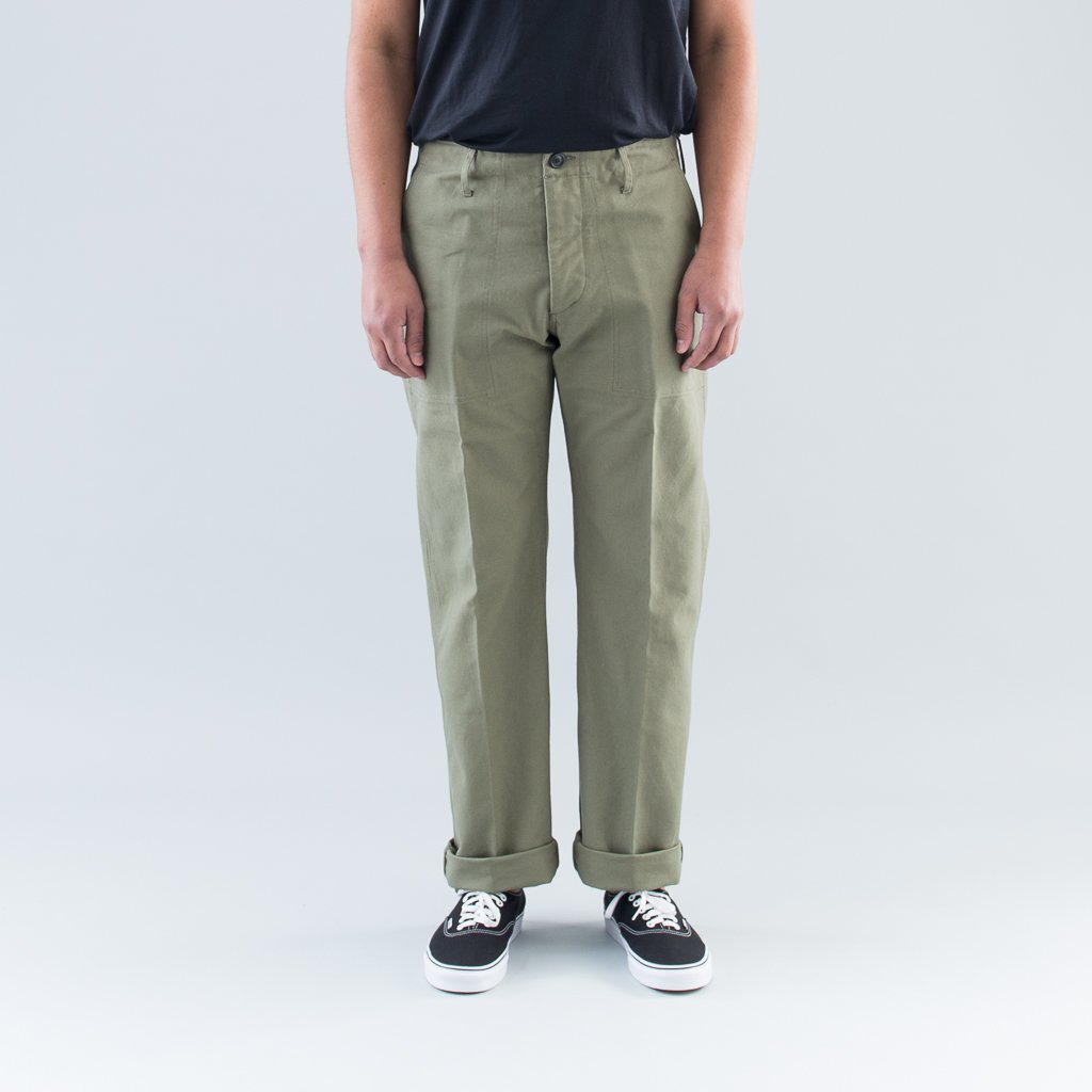 TRADE WIND PANTS (CANVAS) - OLIVE