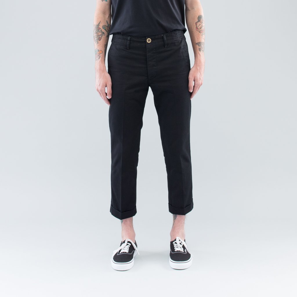HIGH-WATER CHINO - BLACK