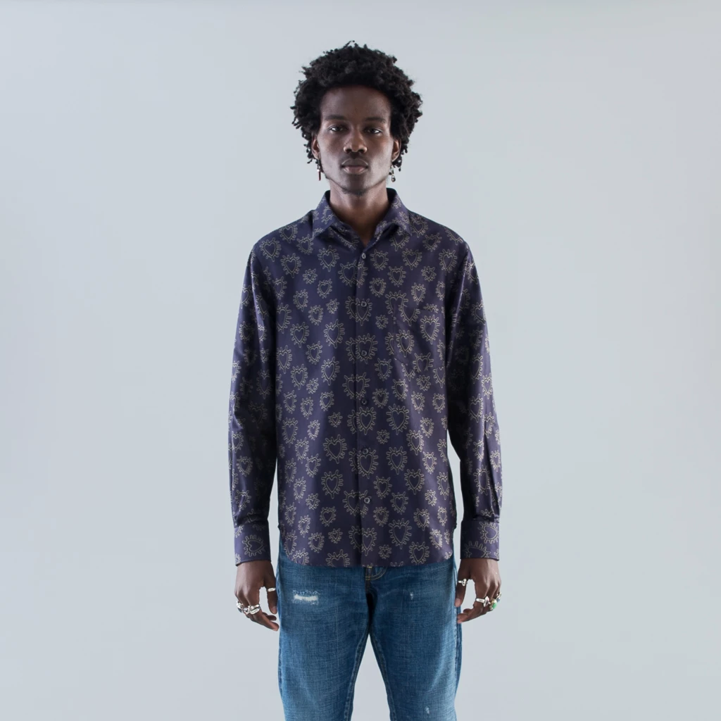 MODEL 1 SHIRT - PURPLE HEARTS
