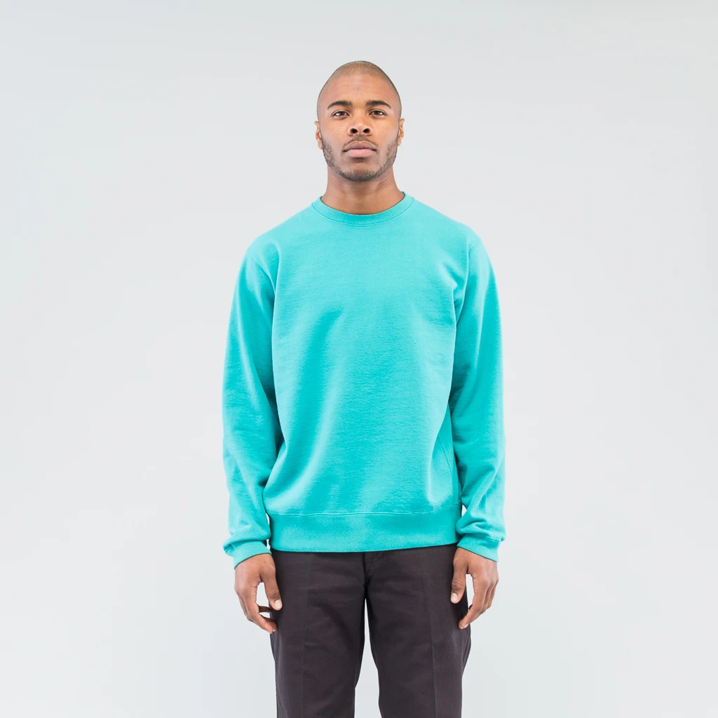 COACH CREW PULLOVER COTTON SWEAT OVERDYED - EMERALD