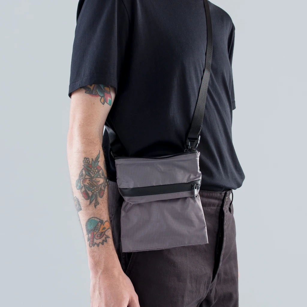 TOURIST SACOCHE POLYESTER - GRAY
