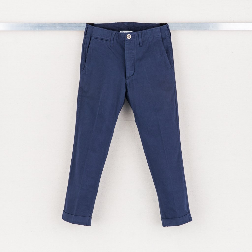 HIGH-WATER CHINO (GIZA CHINO) - NAVY