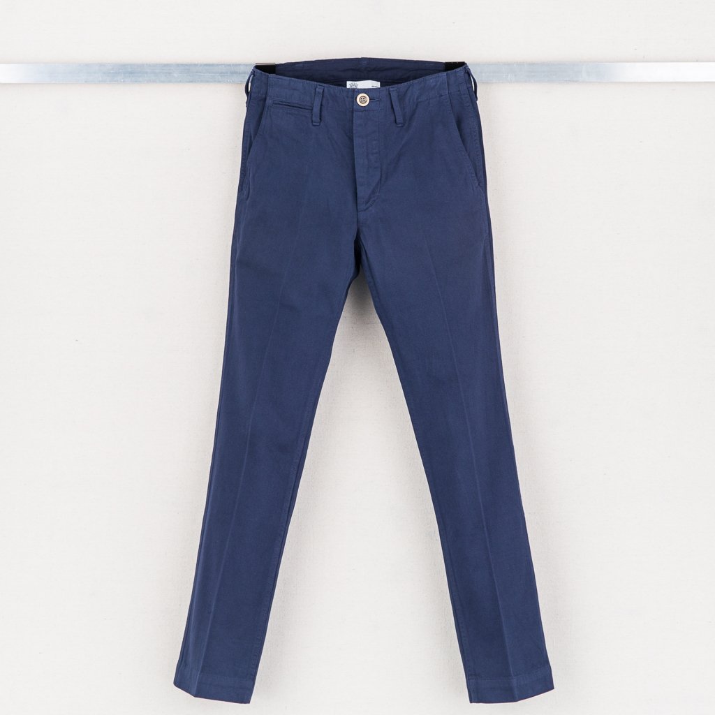 SLIM CHINO (GIZA CHINO) - NAVY