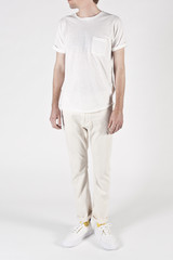 nonnative Dweller Tee DS - C/L Marble Jersey White