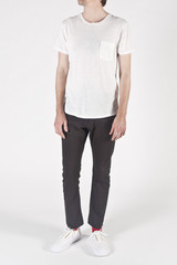 nonnative Dweller Tee SS - C/L Marble Jersey White